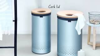 Brabantia Laundry Bin 60 Litre Cork Lid  Laundry in Style  Brabantia [upl. by Docila]