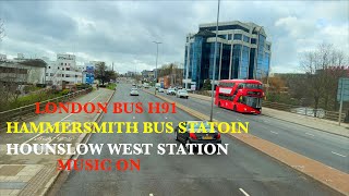 London 🇬🇧 Bus Ride Route H91Music on Best View On Plane✈️Landing at Heathrow Airport 2023 [upl. by Elleyoj]