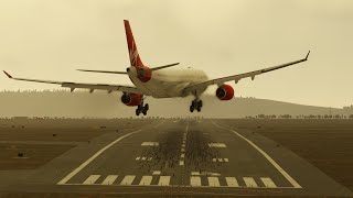 XPLANE 12 STORM ISHA A330300 VIRGIN ATLANTIC [upl. by Elisabet]