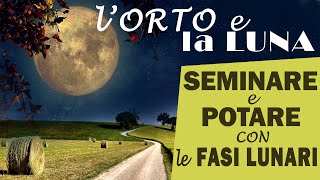 LORTO e la LUNA  SEMINA E POTATURA seguendo il CALENDARIO LUNARE [upl. by Cynthia]