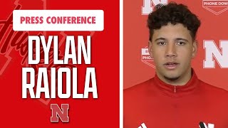 Nebraska football QB Dylan Raiola says its quotsurrealquot being with Huskers talks WR amp QB rooms I GBR [upl. by Itsim48]