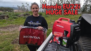 Honda EU22i Inverter Generator On Sale Now [upl. by Elna]