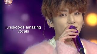 jungkooks amazing vocals [upl. by Nehtan727]