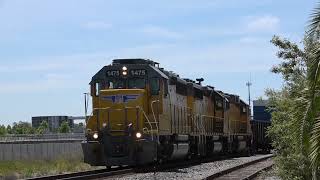 5624  Highball UP1475 leads the SalinasHauler through Snoboy and out of WarmSpringsYard [upl. by Francoise425]