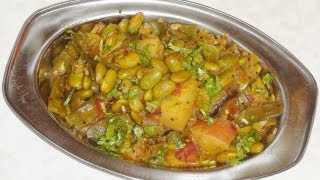 Edamame soy beans sabzi  Soy bean Undhiyu  Indian Vegetarian Recipes by Bhavna [upl. by Keavy]