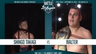 Shingo Takagi 鷹木信悟 vs Walter Gunther  PWG BOLA 2018  FULL MATCH [upl. by Leonardi]