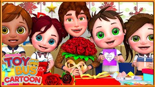 Happy Mother’s Day Song  More Kids Songs  Toy Bus Cartoon Sign Language For Kids [upl. by Pittel750]