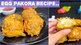 Egg Pakora Recipe  Ande wale Pakode  Ramzan Special Recipe  By Mirha Squad [upl. by Yuille]