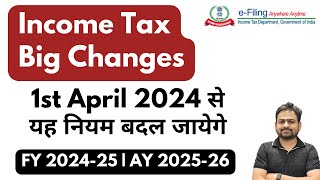 10 New Income Tax Rules Applicable from 1st April 2024  Tax Changes Ammendment For FY 202425 [upl. by Onia]