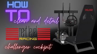 Next level racing Challenger cockpit review how to cleandetail [upl. by Lupee]