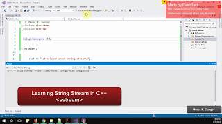 C String Stream or sstream basic usage [upl. by Belda]