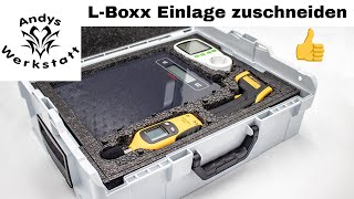 LBoxx 136 Sortimo Einlage zuschneiden  Ordnung schaffen für Messgeräte [upl. by Ainahtan]