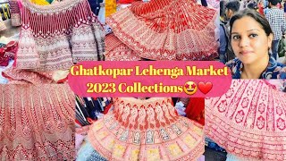 GhatkoparLehenga amp Saree Shopping 2023 Sabse AchhaampSastaCheapest ampBudget Friendly Market of Mumbai [upl. by Ronalda]