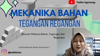 REGANGAN dan TEGANGAN PADA MATERIAL SESIMPEL ITUUH [upl. by Daveda434]