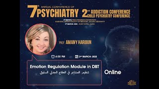 Emotion Regulation Module in DBT Prof Amany Haroun [upl. by Willock]