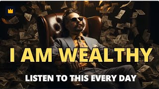 I AM WEALTHY Money Affirmations For Success Happiness Wealth 2024 Listen Every Day [upl. by Ronoc177]