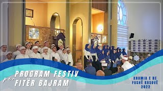 Programi Festiv i Fitër Bajramit  Kori i nxënësve të quotXhamisë së Requot në Fushë Kosovë [upl. by Etna]