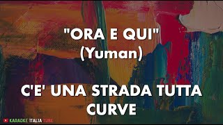 Yuman  Ora e qui SANREMO 2022 Base Musicale Karaoke [upl. by Renmus]