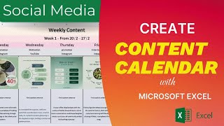 How to Create an Effective Social Media Calendar using Microsoft Excel [upl. by Michon]