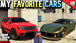 My Top 10 Favorite Cars Of All Time In GTA Online [upl. by Anilam894]