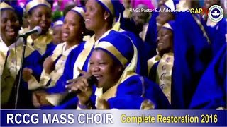 RCCG Mass Choir Powerful Ministration  2016 HOLY GHOST CONGRESS Day 5 [upl. by Caprice]