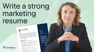 How to write a marketing resume tips amp example [upl. by Jayne]