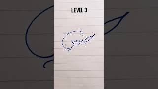 How To Write HABIBI in Arabic  3 Levels shorts arabic calligraphy handwriting poliglot [upl. by Hadwin]