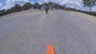 Drag Race YZ85 VS KTM85 SX [upl. by Ahcarb]