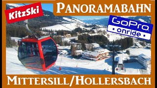 PANORAMABAHN GoPro ONRIDE von MittersillHollersbach zum Skigebiet KitzSki [upl. by Nella]