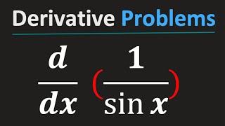 Derivative of 1sinx 1 by sinx  1sinx Derivative [upl. by Amaleta164]