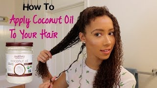 How to Apply Coconut Oil to your hair [upl. by Karlee]