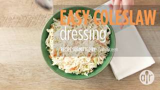 How to Make Easy Coleslaw Dressing  Dressing Recipes  Allrecipes [upl. by Philender]