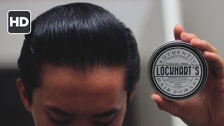 Lockharts Light Hold Hair Pomade Review  Slicker than Slick [upl. by Ialocin]