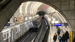 Paris Métro Ligne4 MP89CC à Cité [upl. by Liddie]