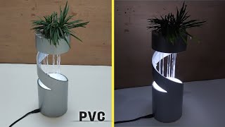 DIY Fountain Plant Pots with LED Lights Make Your Garden Or Patio Look Amazing [upl. by Yung]