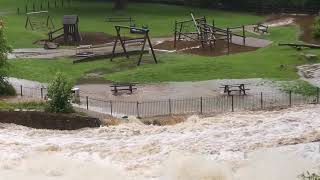 Whaley Bridge memorial park flooding 2019 [upl. by Yelhsa52]