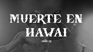 Calle 13  Muerte En Hawaii LetraLyrics [upl. by Azil]