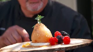 How To Make Smoked Pears Dessert  Smoked Pears Recipe  Ted Reader  Bradley Smoker [upl. by Htebiram]