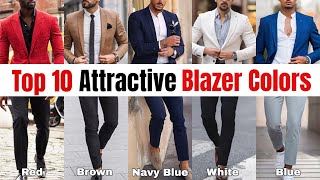 Top 10 Attractive Blazer Colors For Men 2024  BEST Mens Blazer Colors  Just Mens Fashion [upl. by Alair574]