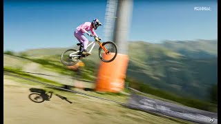 RAW FullAttack 🔥☠ Trainings Vallnord World Cup DH 2022 [upl. by Aicilyt]