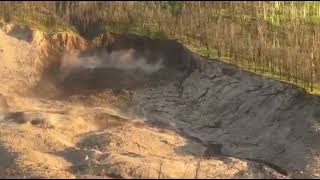 Chilcotin River Landslide Shown Destabilizing [upl. by Aslin]