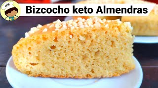 Bizcocho Keto de AlmendrasEsponjoso Sabor Vainilla Sin Gluten [upl. by Ehcadroj811]