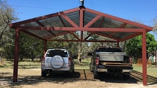 Building a Metal Carport  Part 2 [upl. by Goody]