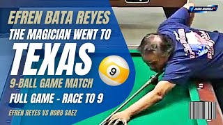 ⭐ Efren Reyes Full Game in Texas USA open pool tournament 9 Ball Game HillHill Match efrenreyes [upl. by Krahling746]