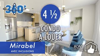 Apartment 360° tour  Logement à louer  Condo à louer à Cité Mirabel 4 12 BonsLocataires [upl. by Dacia]