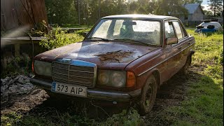 Starting MercedesBenz w123 200D After 10 Years  Test Drive [upl. by Cutter995]