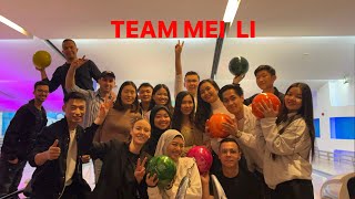 🎳Bowling with Mei li teamBowling in Kuwait 🇰🇼 [upl. by Ellimak]