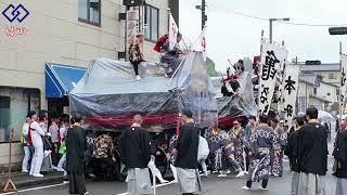 【2024年・令和6年 360年目の二本松提灯祭り 本祭り2日目】七町合同引き廻し 根崎交差点 竹田 [upl. by Erimahs557]