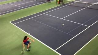 Nice Tennis Shots of MG Nastase John McEnroe Tennis Academy [upl. by Strephon167]