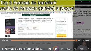 TRANSFERIR saldo con tarjeta de Amazon a paypal  TOP 5 FORMAS [upl. by Retnuh]